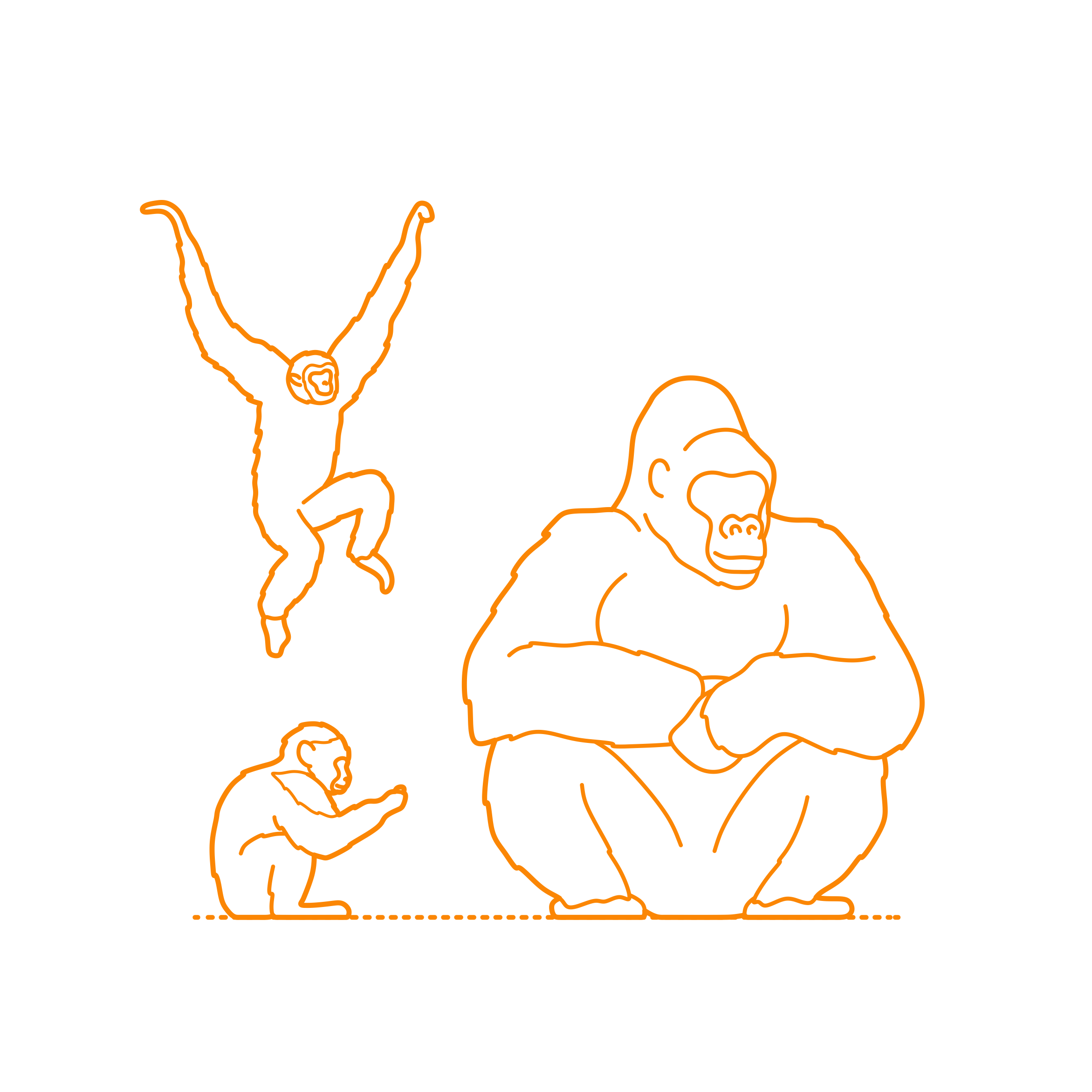 Animals Primates Stencil Svg Design File Free Vectors